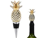 OBLAY - Tappo per bottiglie di vino, a forma di ananas, in lega di zinco, riutilizzabile, per la...