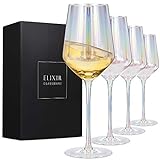 Copas para vino, Juego de 4 copas de vino tinto o blanco tamaño grande – Excelente set de regalo...