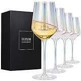 Copas para vino, Juego de 4 copas de vino tinto o blanco tamaño grande – Excelente set de regalo...