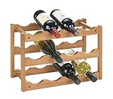 WENKO Scaffale porta bottiglie di vino Norway, scaffale legno per vino fino a 12 bottiglie,...