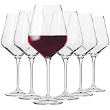 Krosno Grandi Bicchieri Calice Vino Rosso | Set di 6 | 490 ML | Collezione Avant-Garde | Ideale per...