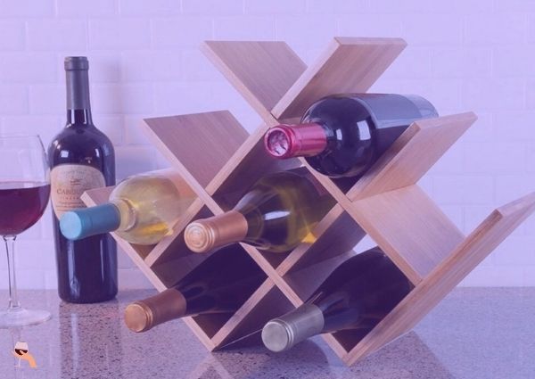 colore: marrone scuro ts-ideen scaffalatura cubica per bottiglie di vino Weinregal 3er Legno Dunkelbraun impilabile