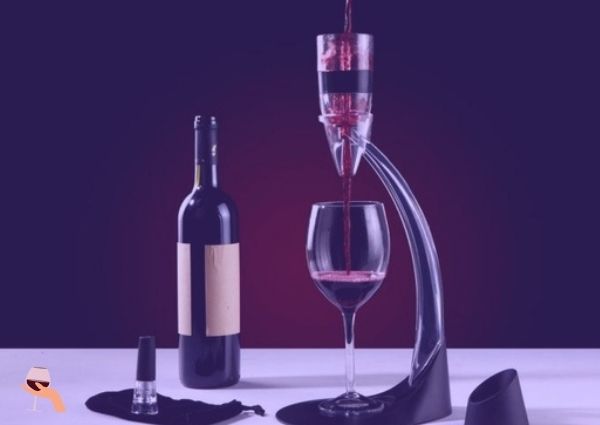 aeratore per Vino Decantatore di versatore Sfiato di Vino Aeratore di Vino Rosso Antigoccia Versatore con 150 Gradi integrati per decantazione Facile Vini Gobesty Aeratore per Vino 