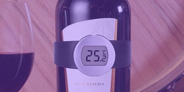 Termometro A Bracciale Raguso Per Vino E Bevande In Acciaio Inox - Forma Rotonda, Senza Batterie